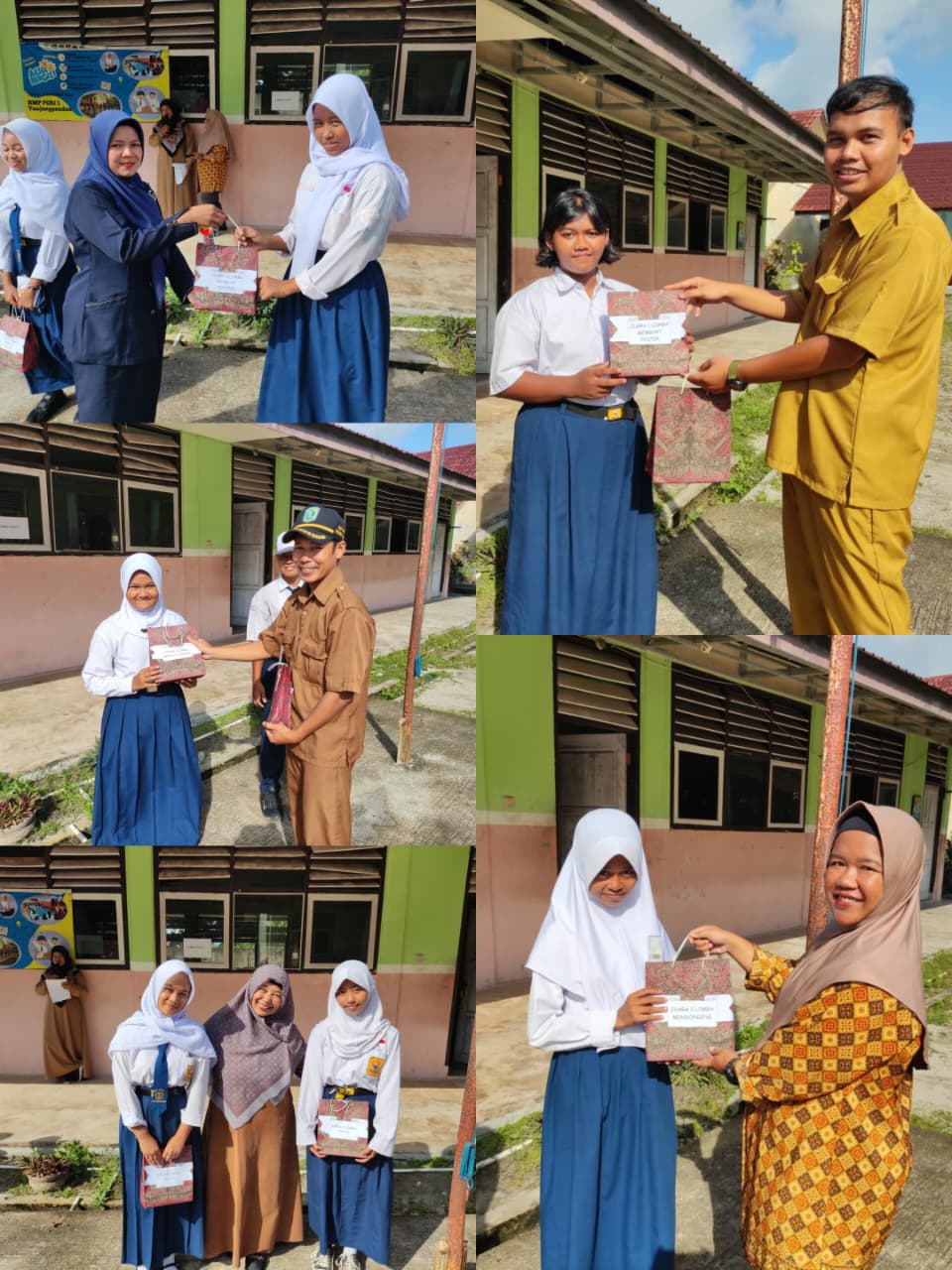 SMP PGRI 1 TANJUNGPANDAN GELAR PEMBAGIAN BINGKISAN BAGI PEMENANG LOMBA KEGIATAN BULAN BAHASA 2025